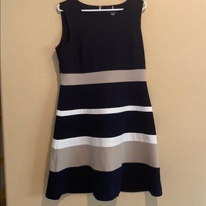 Navy stripe Tommy Hilfiger Crepe Dress
